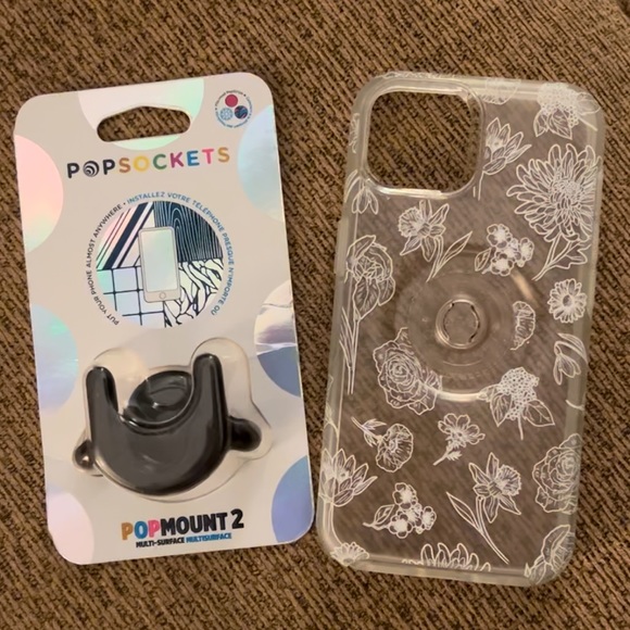 Popsocket Popmount2 w/Otterbox Phone Case - Picture 1 of 1